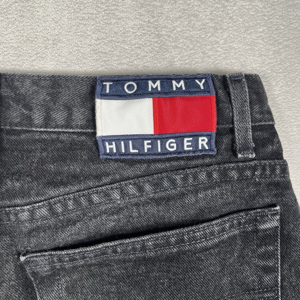 VTG Tommy Hilfiger 'Perfect' Jean Women 10 Logo Straight Leg Y2K High Rise Denim - Picture 4 of 9